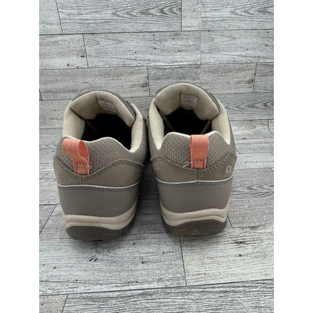 Oboz Waterproof Low Hiking‎ Shoes Womens US 9 Taupe Trail Walking Sneakers